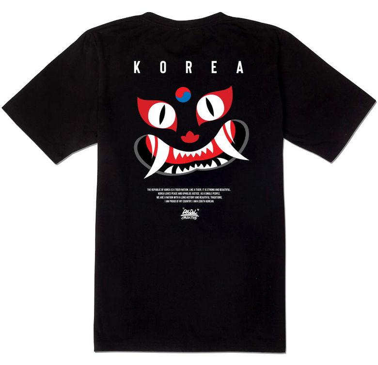 DMK-T-shirts-151 데블몽키 호랑이 대한민국 그래피티 티셔츠 반팔티