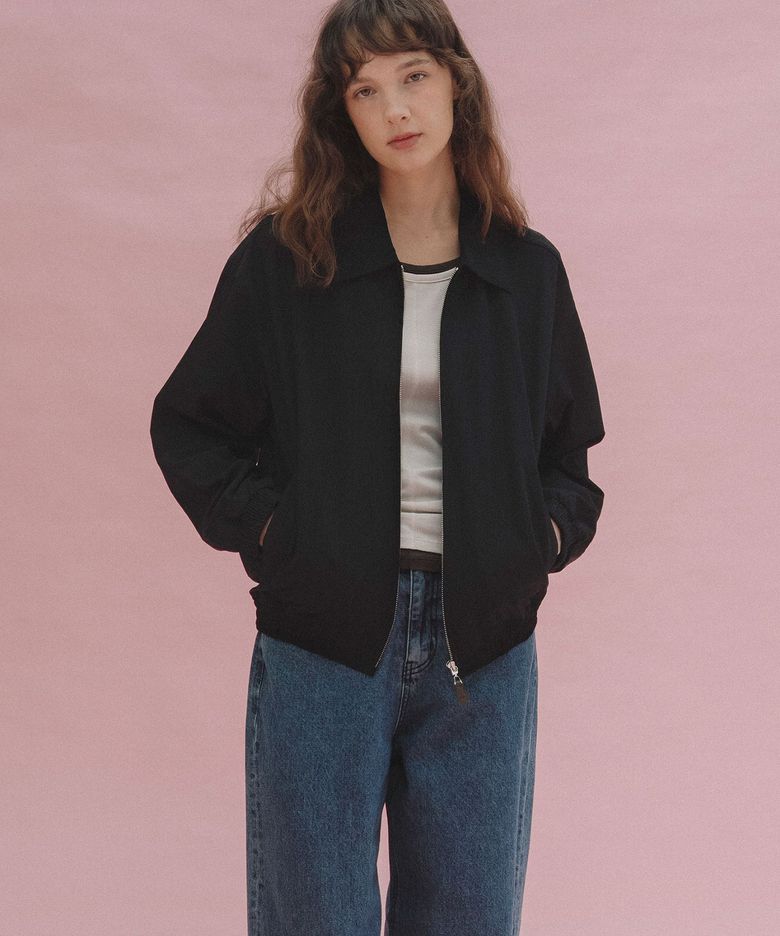 Lagom stripe blouson (black)