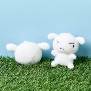 짱구는 못말려 흰둥이 털로 만든 인형 키링 2종