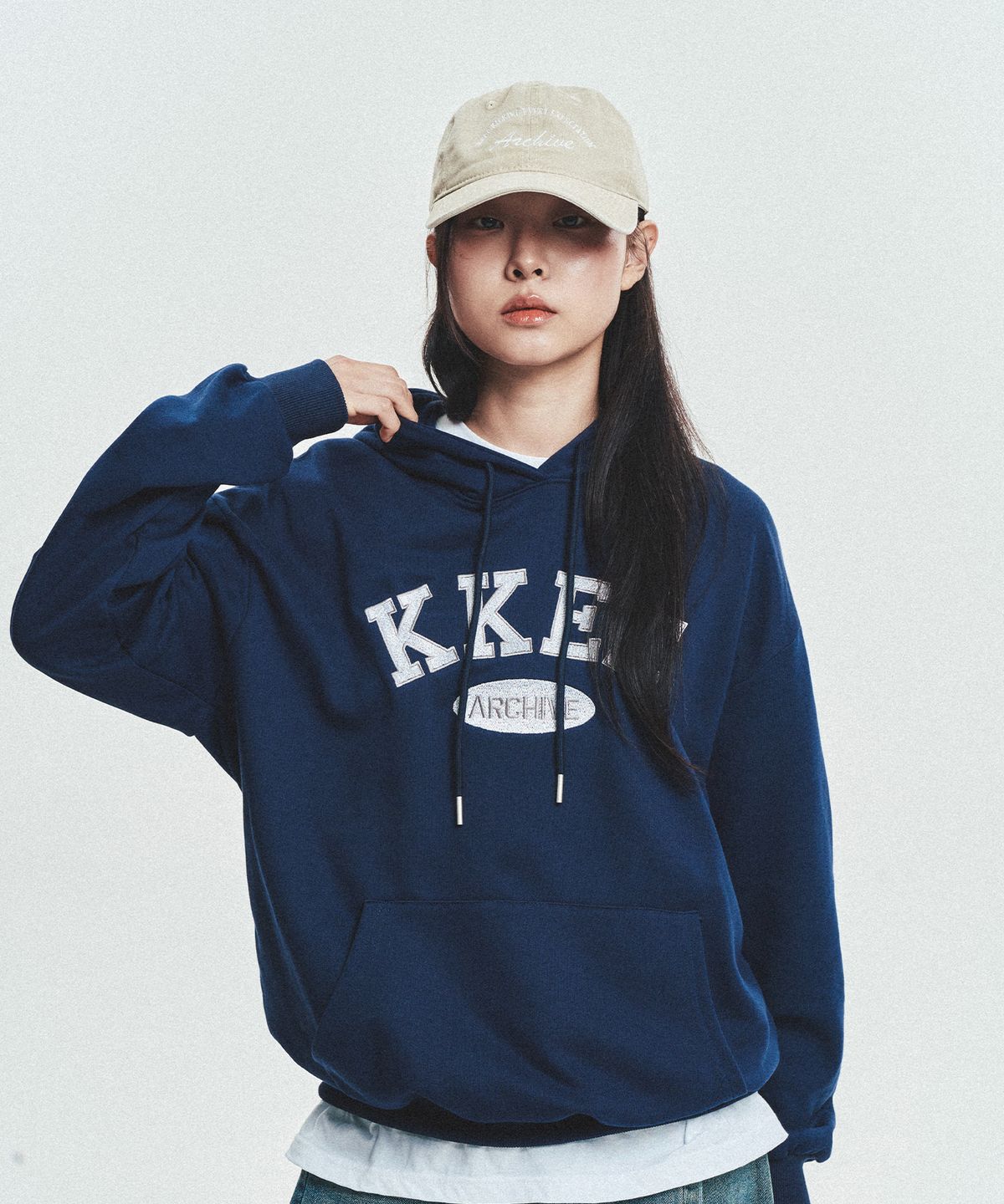 케이케이이이이(KKEEE) 아카이브 베이직 워싱 볼캡 [그레이]