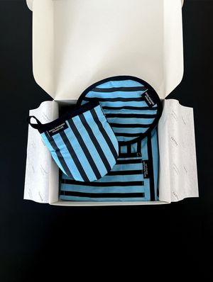 [선물세트] 미드나잇 주방세트(주방장갑, 냄비받침, 앞치마)