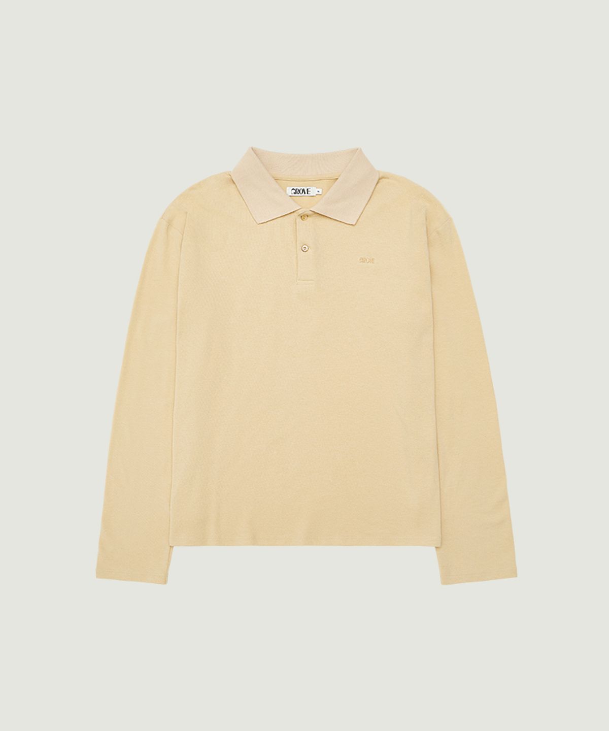 그로브(GROVE) FAYE COLLAR L/S T-SHIRT (BEIGE)