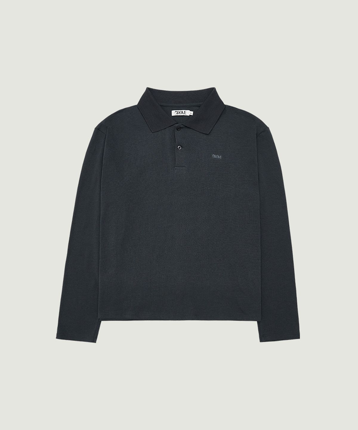 그로브(GROVE) FAYE COLLAR L/S T-SHIRT (DEEP BLUE)