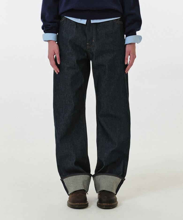 MYNA DENIM PANTS (DEEP BLUE)