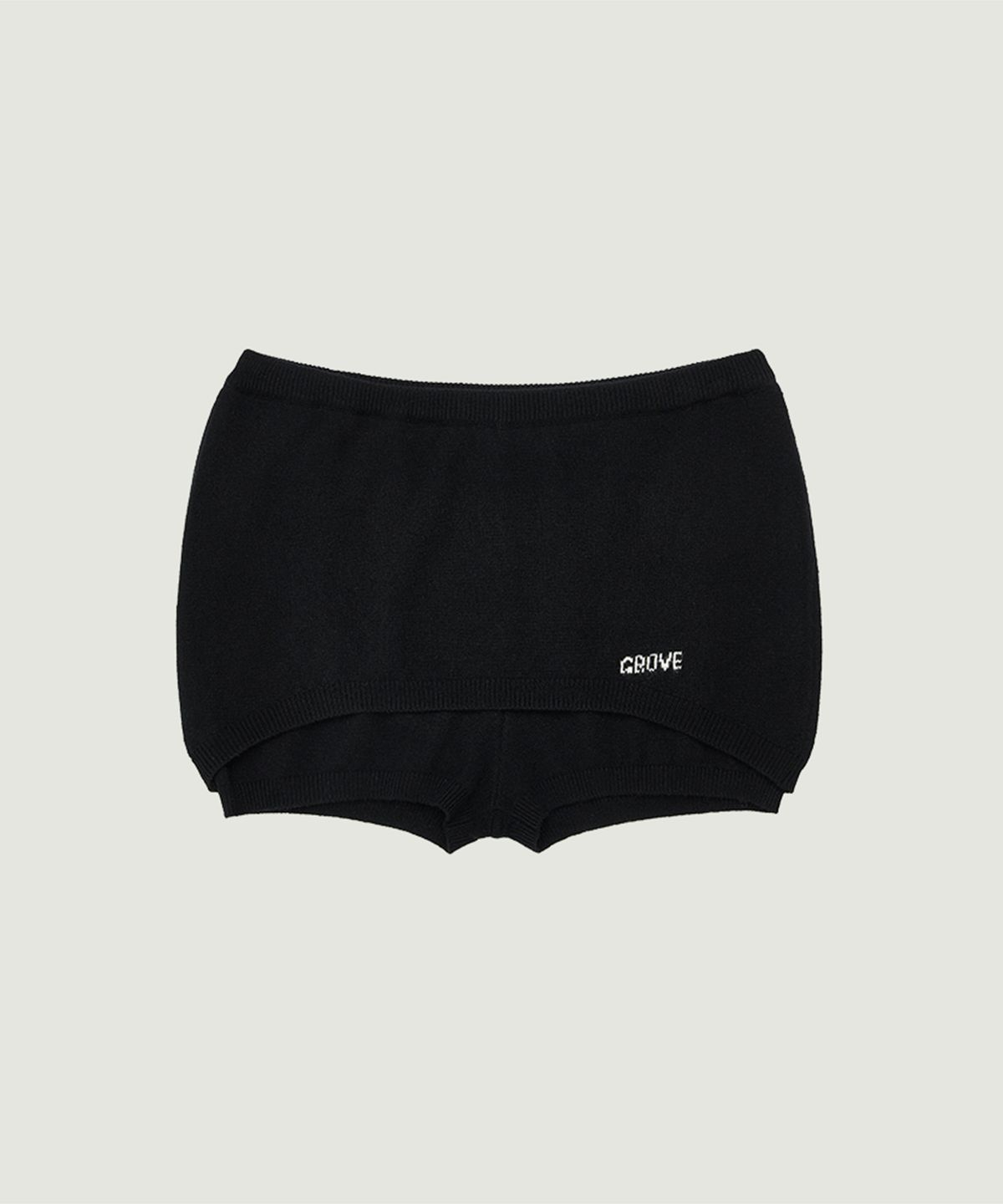 그로브(GROVE) ELENA KNIT SKIRT PANTS (BLACK)