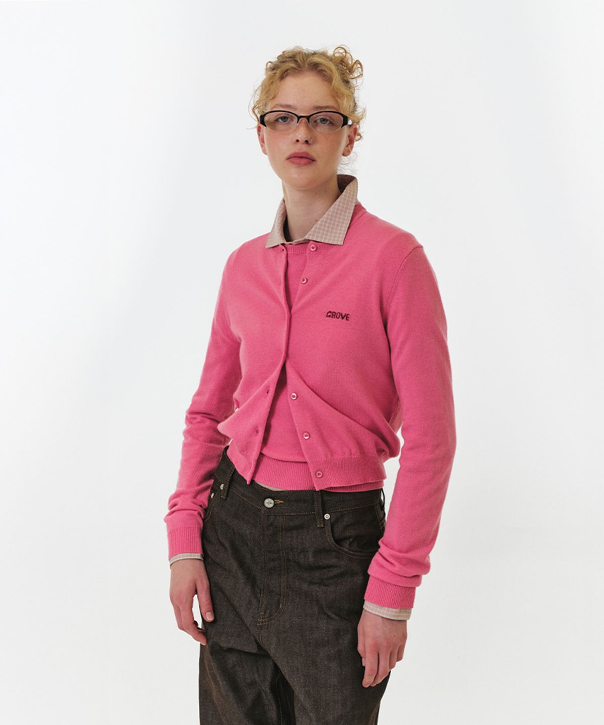 그로브(GROVE) ELENA CARDIGAN (PINK)