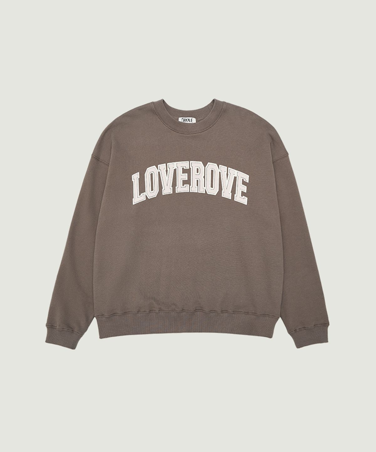 그로브(GROVE) LOVEROVE SWEATSHIRT (BROWN)