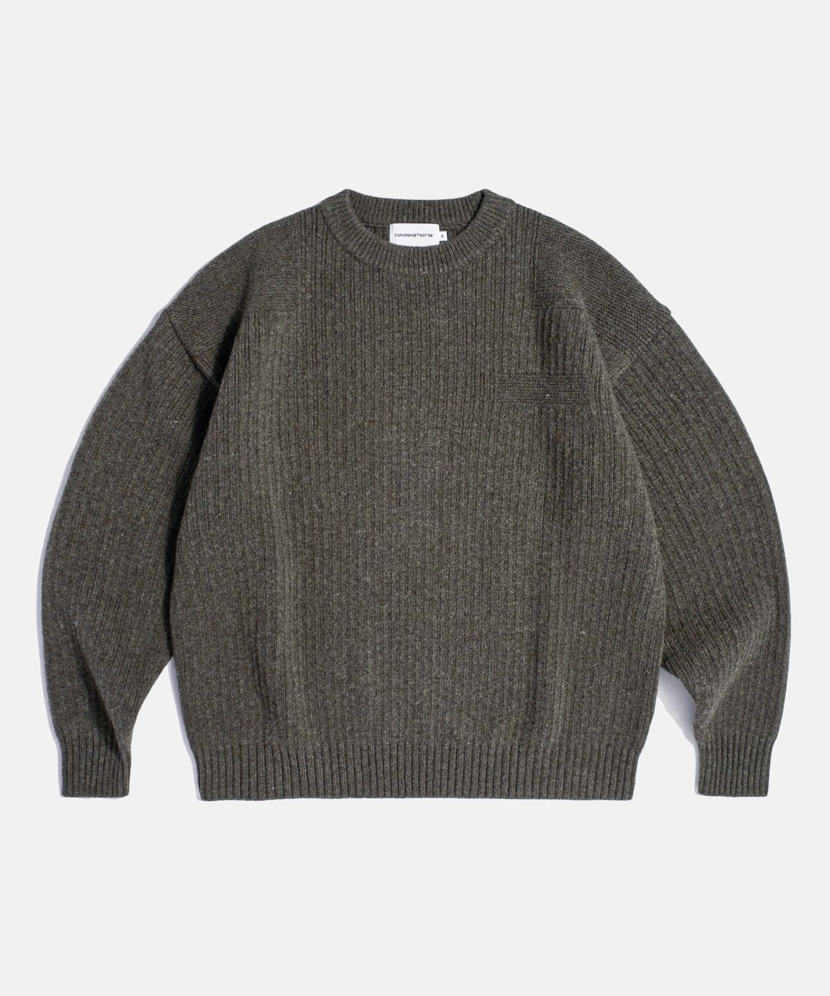 에스피오나지(ESPIONAGE) Commando Knit Sweater Mocha