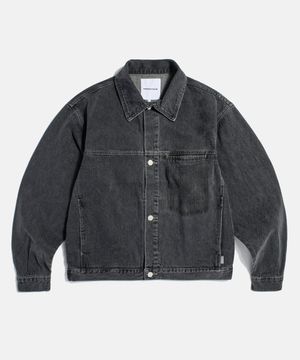 Minimalist Denim Jacket Light Black