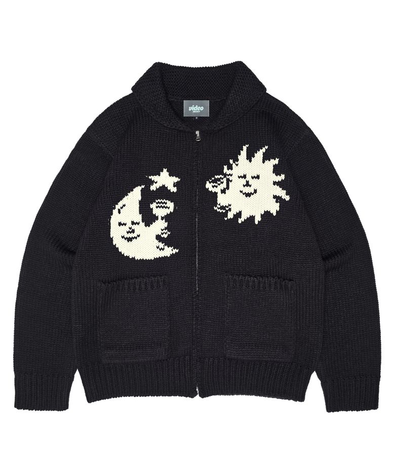 태양에서 달까지 코위찬 가디건 [블랙]