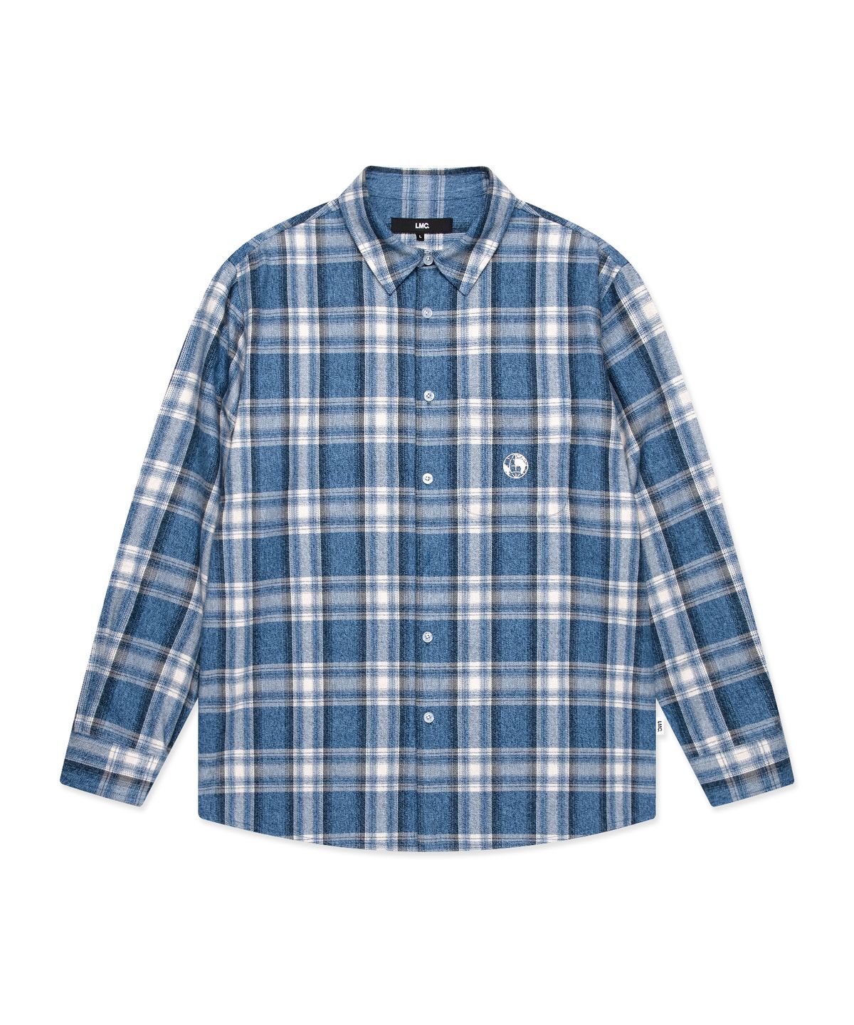 엘엠씨(LMC) FLANNEL PLAID SHIRT blue