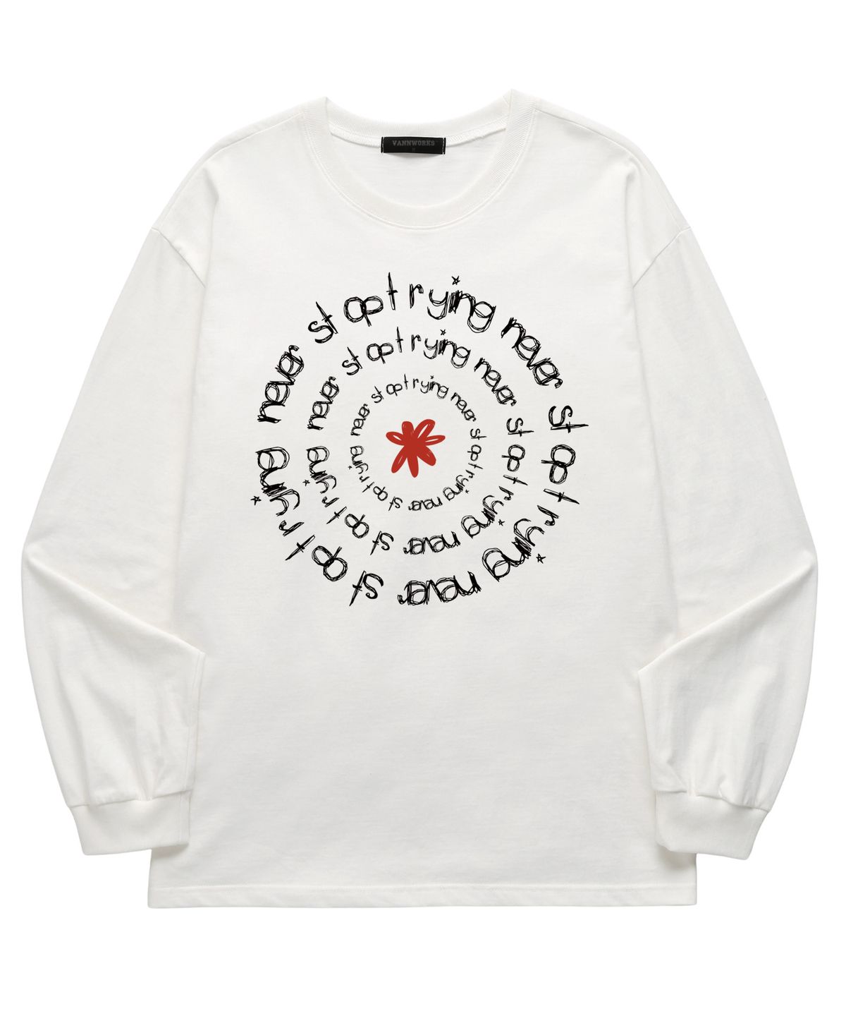 밴웍스(VANNWORKS) NEVER STOP 롱슬리브 (VLS0206) 화이트