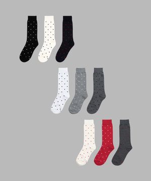 [3PACK] 1507 유니섹스 스몰 도트 베이직 삭스 - 컬러선택형