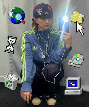 매니 패치 스냅백 햇 [네이비]