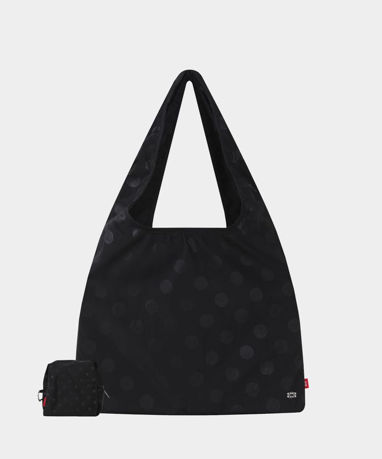 Dot in Pocket Eco Bag (Black)