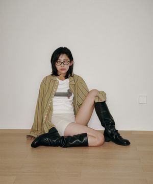 Pollet wrinkle boots