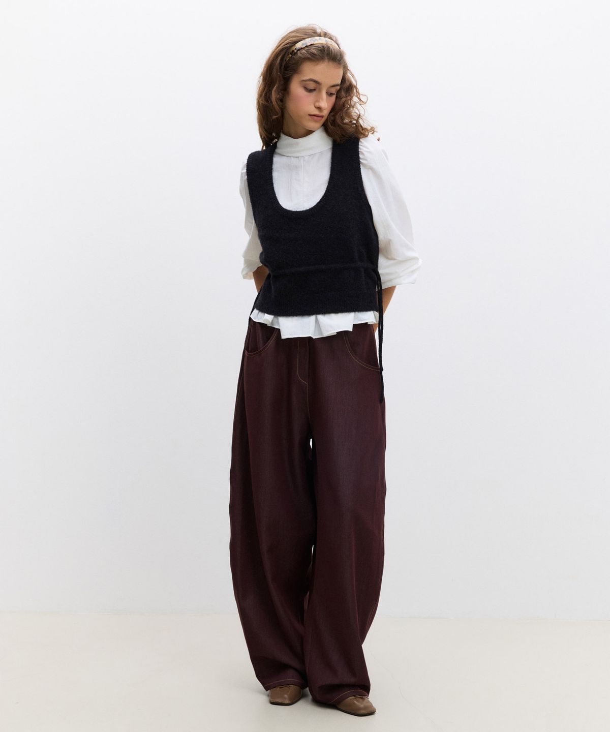 리리수(LILISU) Bowie Pants / Burgundy