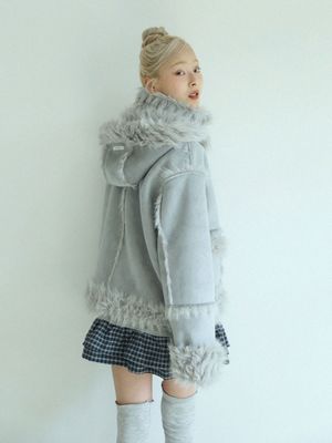 리버시블 시어링 자켓 (블루)