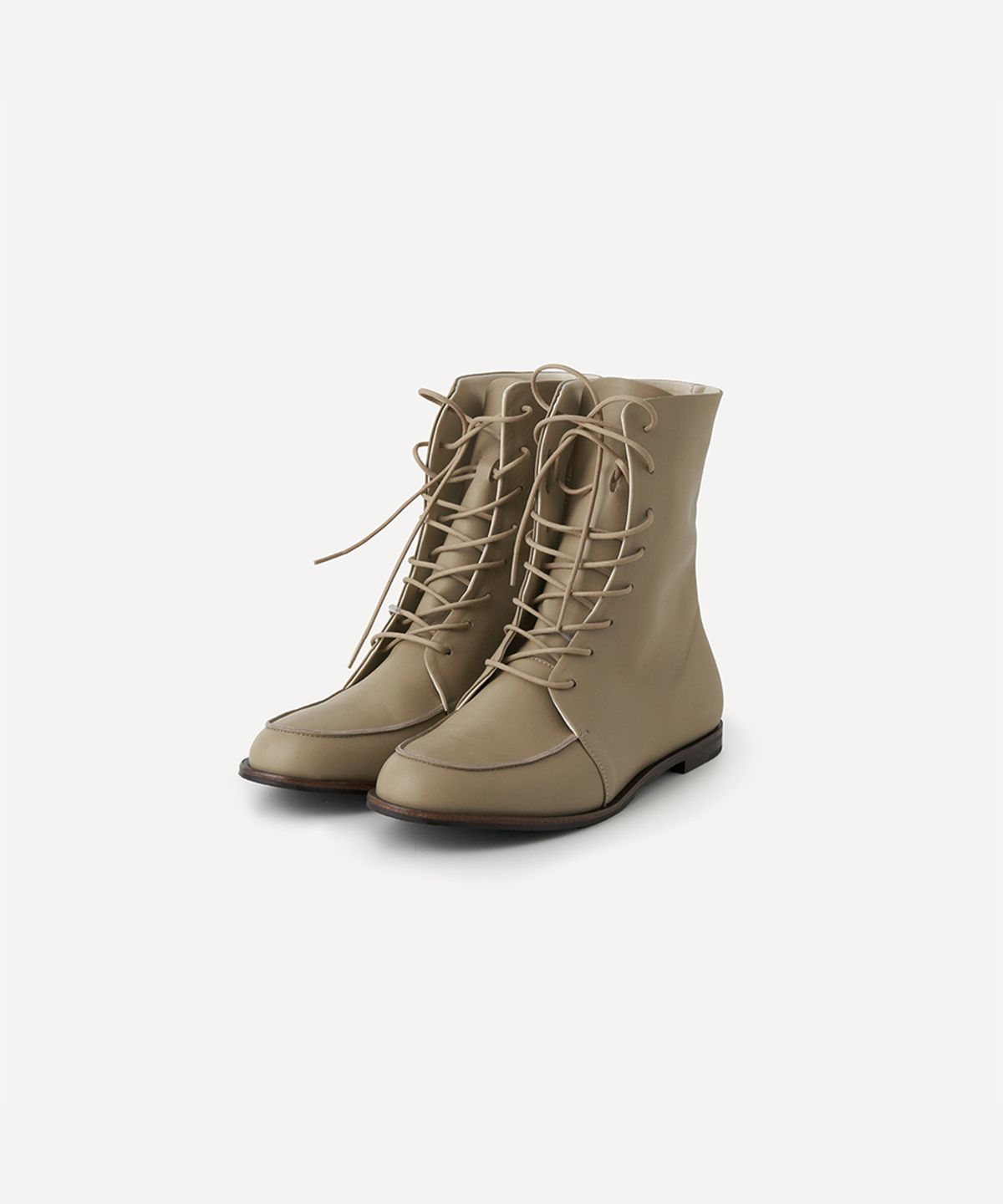 호와스(HOWUS) LACE-UP HALF BOOTS (BEIGE)