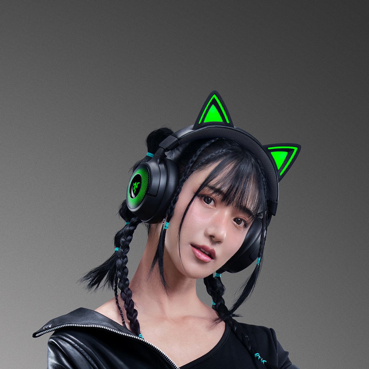 레이저(RAZER) 레이저코리아 Kraken Kitty V3 Pro Black 크라켄 키티 V3 프로 블랙 무선 게이밍 헤드셋