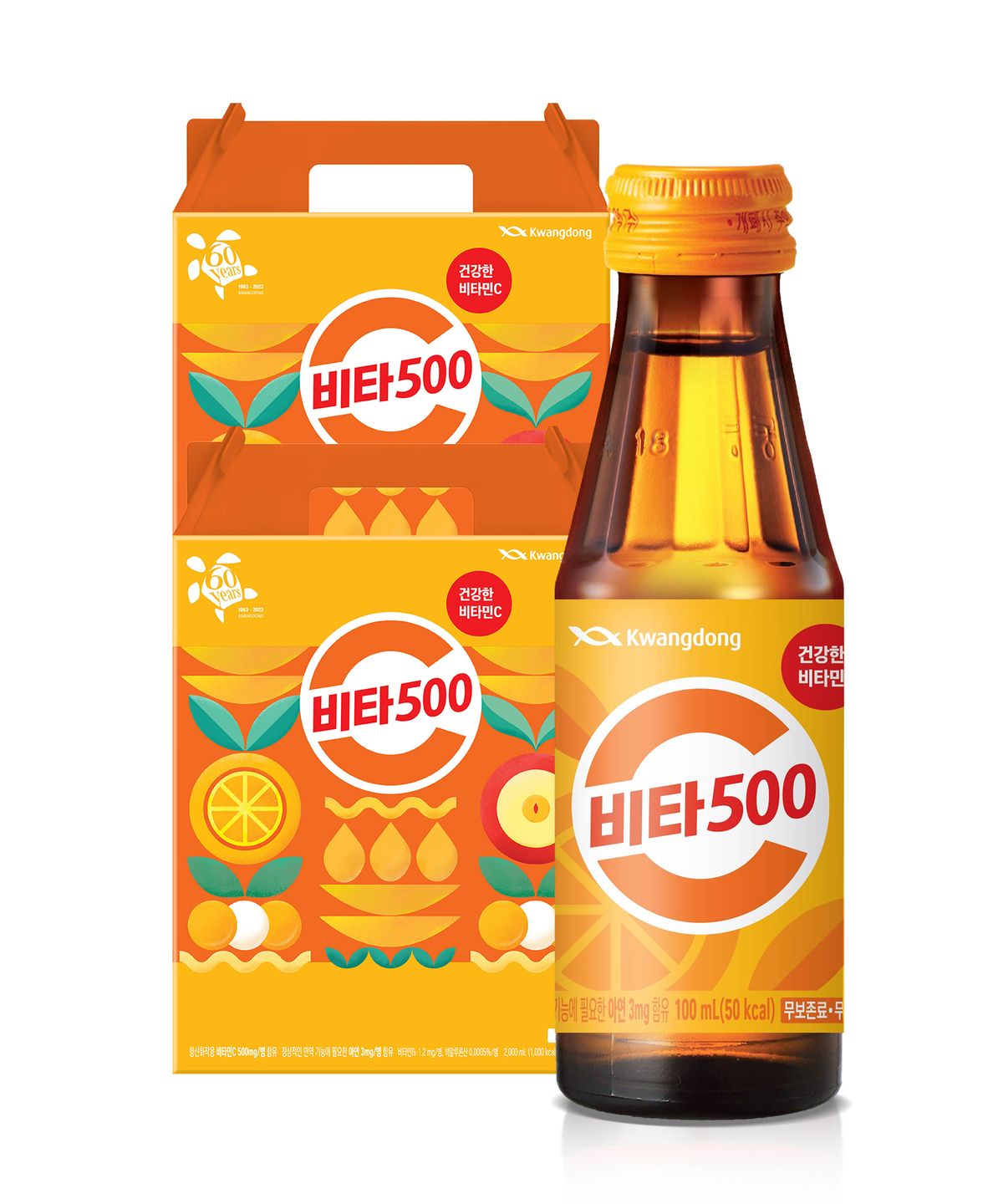 광동제약(KWANGDONG) 광동 비타500 오리지널 100ml 40병 (선물용 박스 동봉)