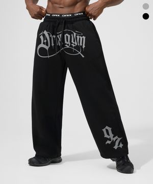 밴딩 레이어드 그래픽 스웨트 팬츠_2color