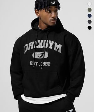 시그니처 그래픽 오버핏 스웨트 후드_5color