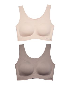 [2PACK] 소프트 나일론모달 패드일체형 U넥 브라