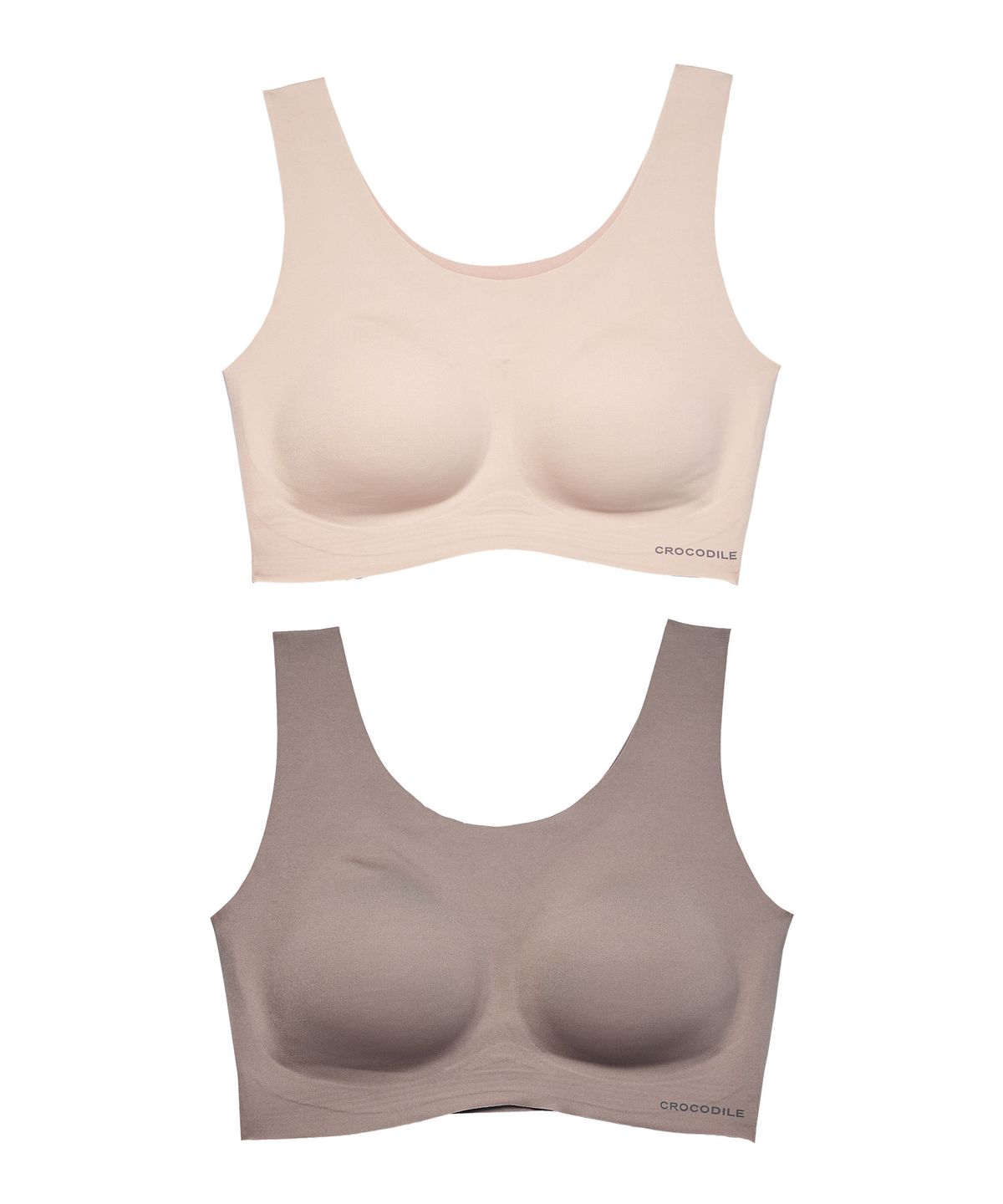 크로커다일 이너웨어(CROCODILE INNERWEAR) [2PACK] 소프트 나일론모달 패드일체형 U넥 브라