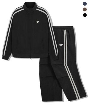 [SET-UP] 코듀로이 트랙 라인 투웨이 자켓 셋업_3color