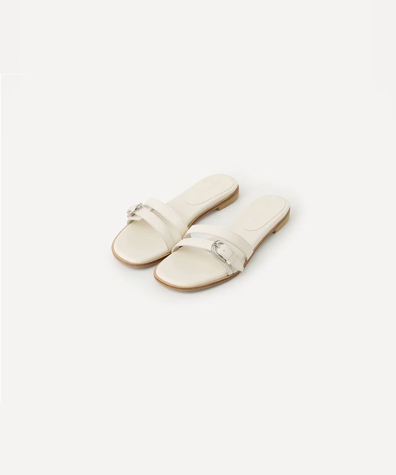 TWIN BELT MULE (IVORY)