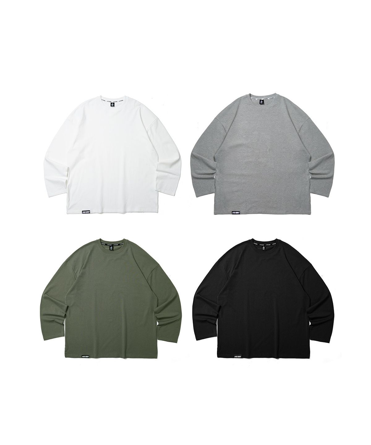 피지컬가먼츠(PHYSICAL GARMENTS) [2PACK] P2302 모달스판 데일리 오버핏 긴팔 [4 COLOR]