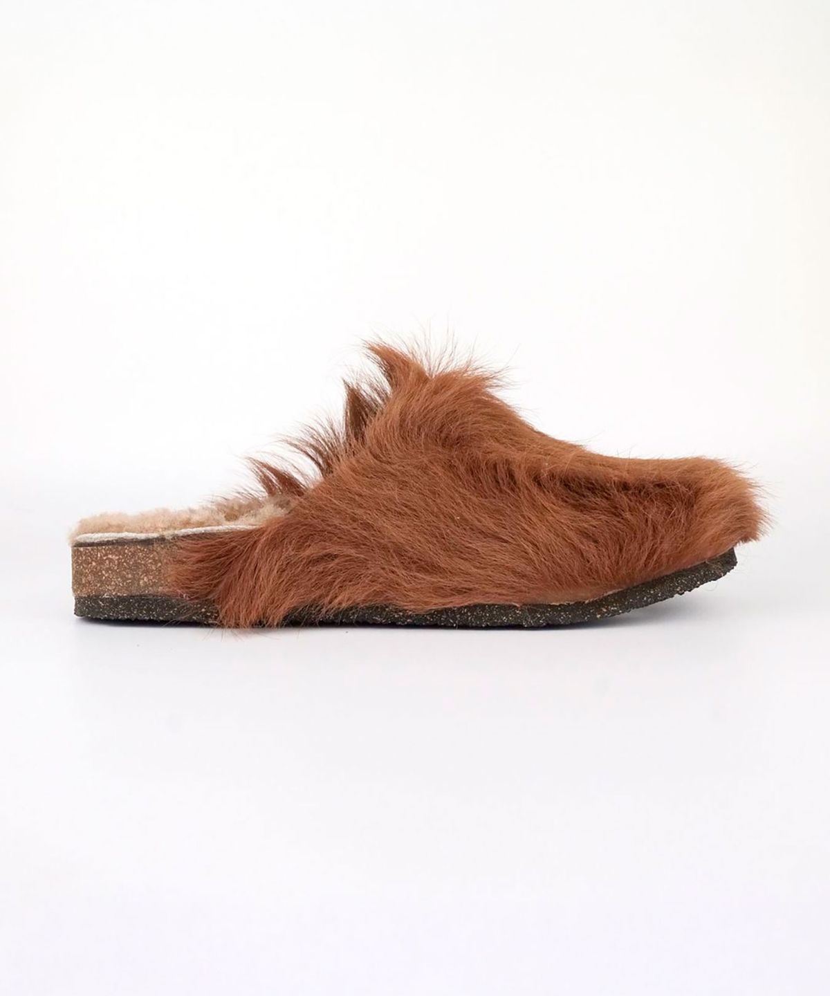 보사보(BOSABO) 플러피 퍼 클로그 뮬_BROWN(3cm) BOSW25WSLI008BRN