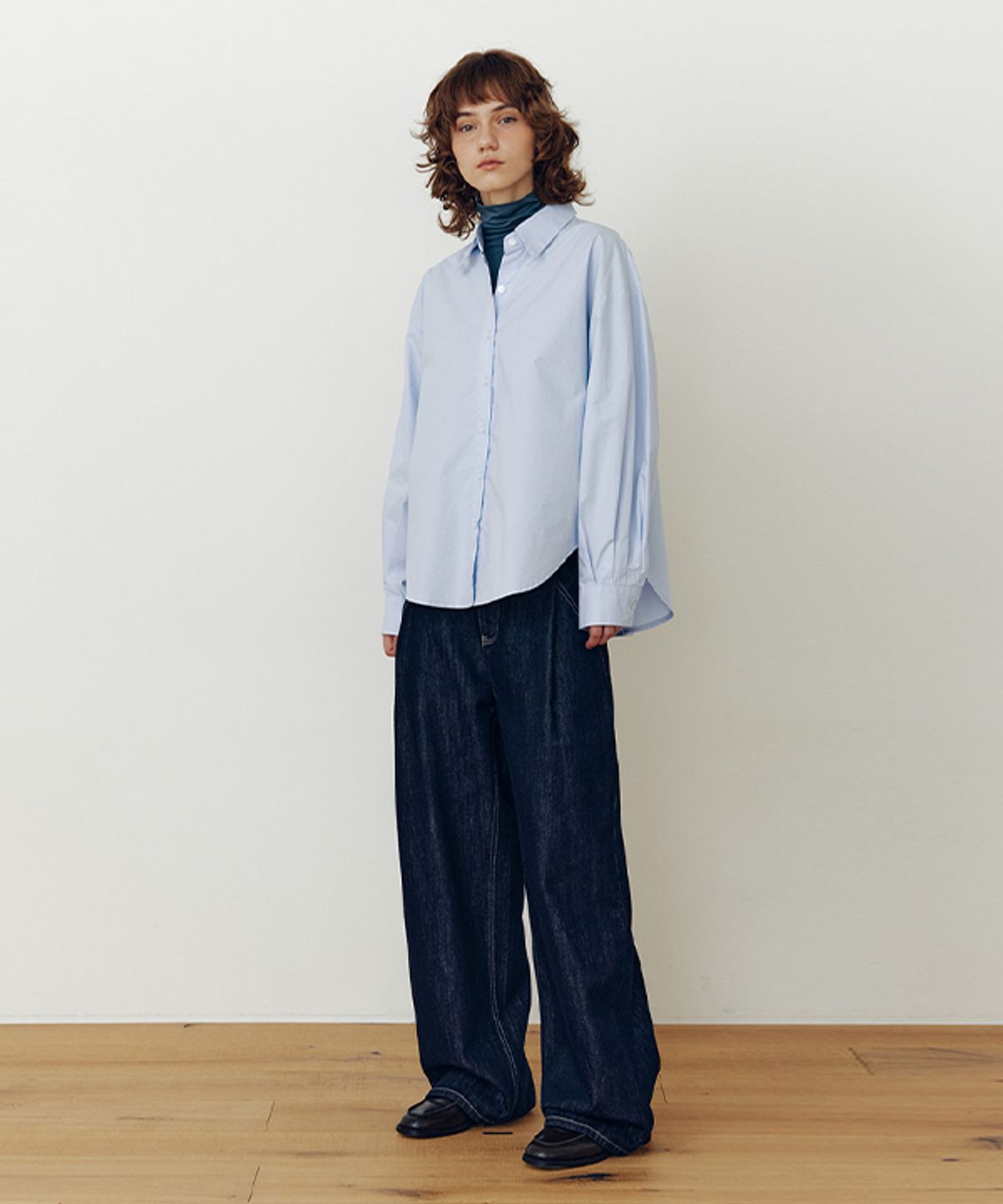 코스에그(COSEGG) Side Pintuck Non-fade Wide Denim Pants_EEFPT88