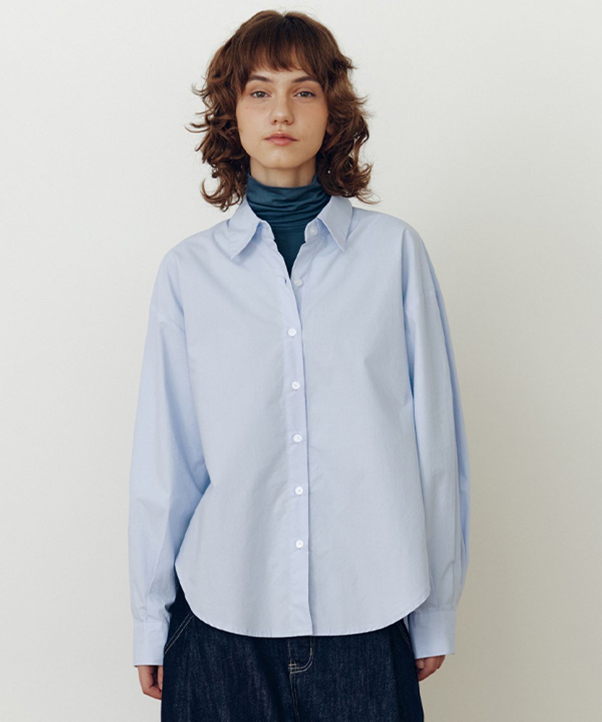 코스에그(COSEGG) Pintuck Sleeve Unbalanced Shirt_EEFSH81_7color