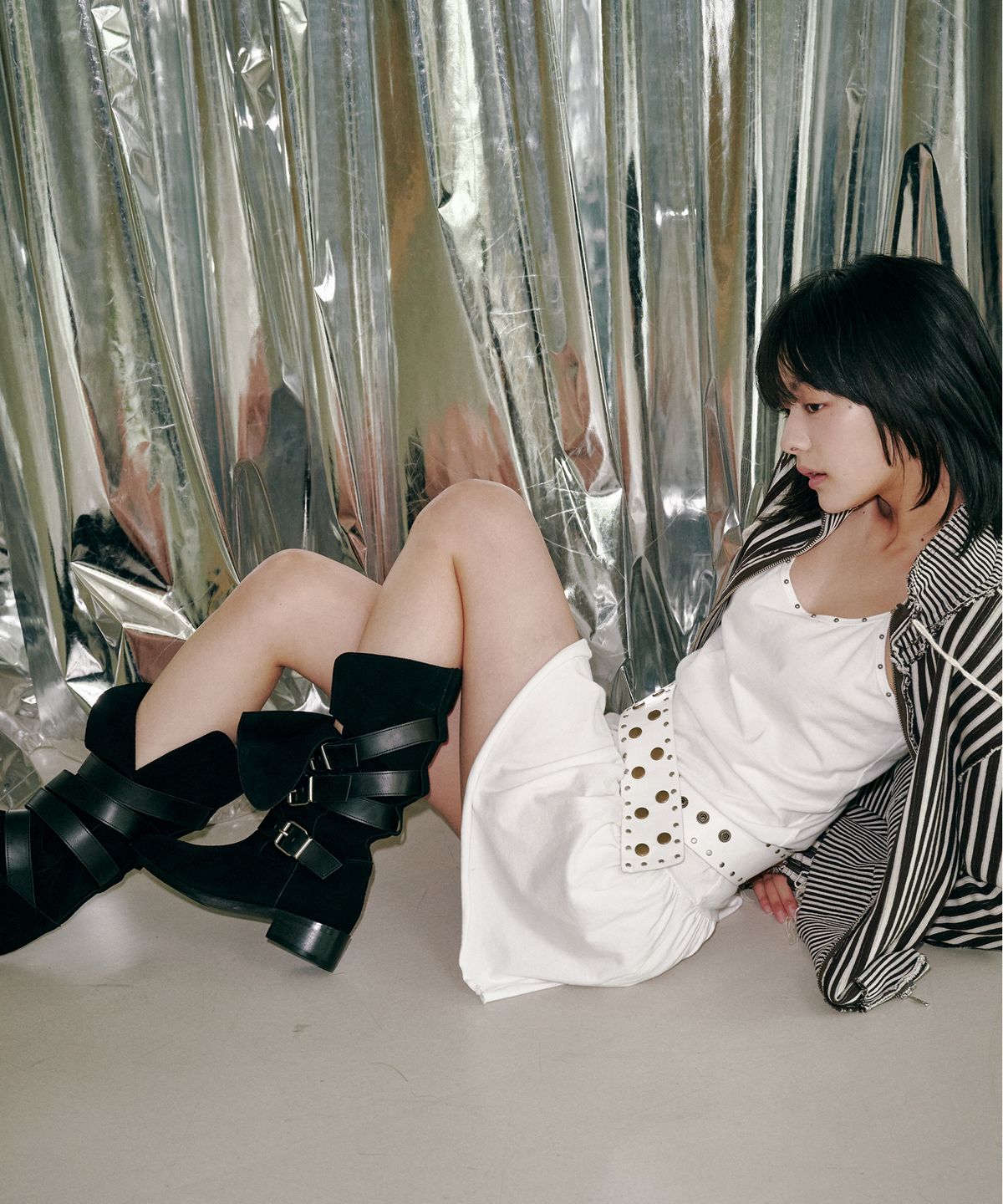 바이아덜스(BYOTHERS) (Leather)Circling strap boots