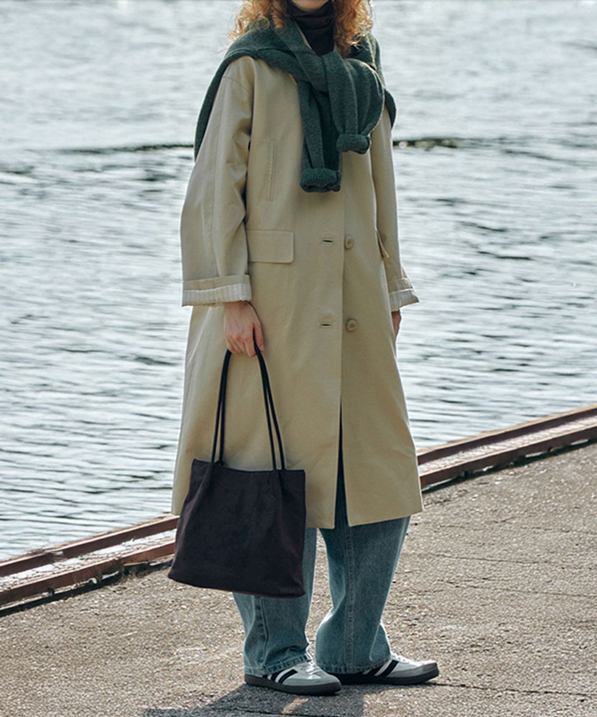 코스에그(COSEGG) Single Trench Coat_EEFCT86_Beige