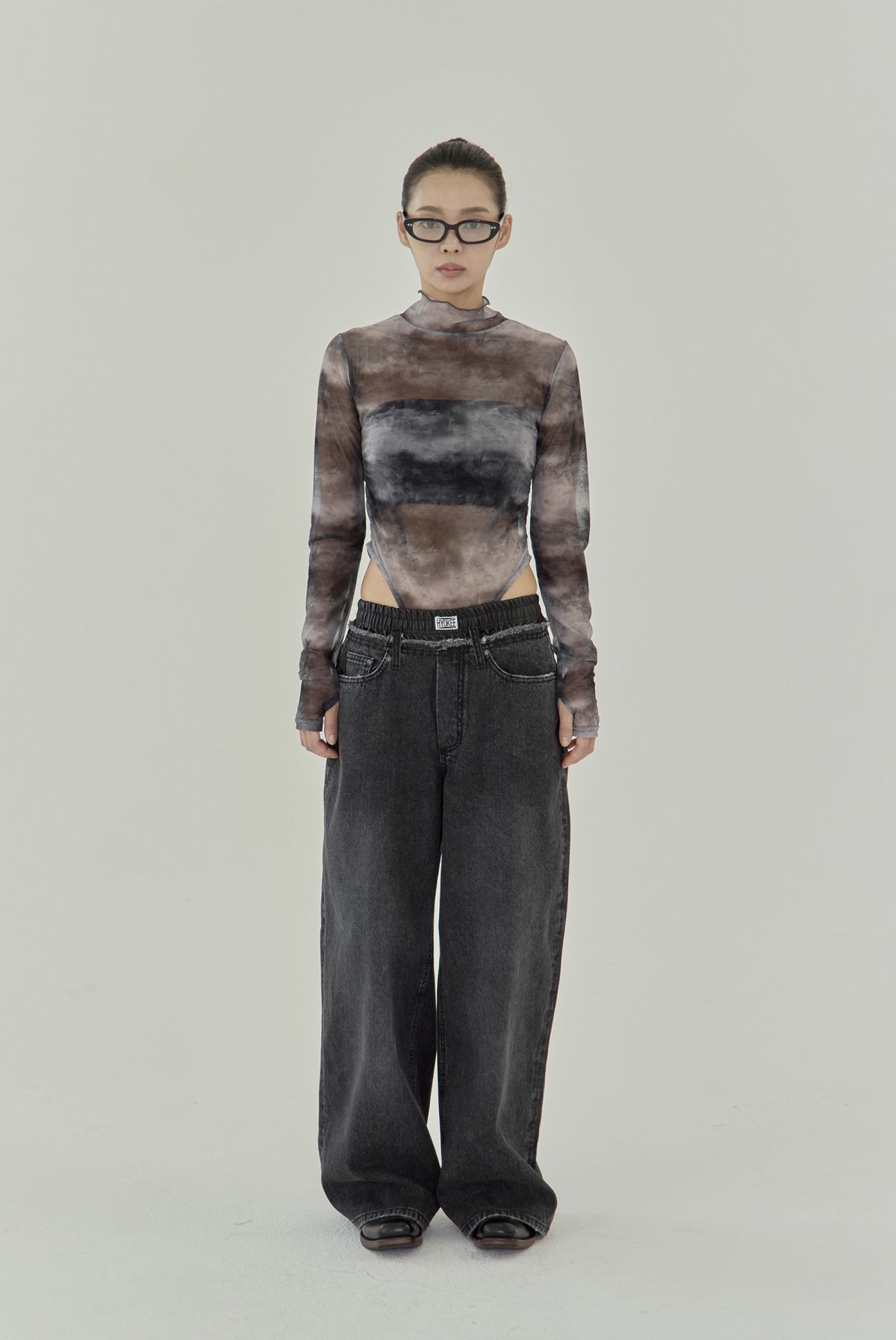 노 엑스트라 터치(NO EXTRA TOUCH) Leather Trunk Pants / 25FWPT002BK