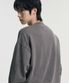 오버핏 피그먼트 맨투맨 스웨트셔츠 카키 그레이