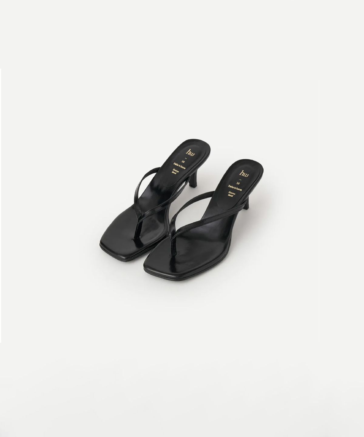 호와스(HOWUS) ELOA FLIP-FLOPS HEEL (BLACK)