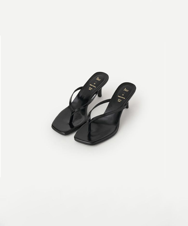 ELOA FLIP-FLOPS HEEL (BLACK)