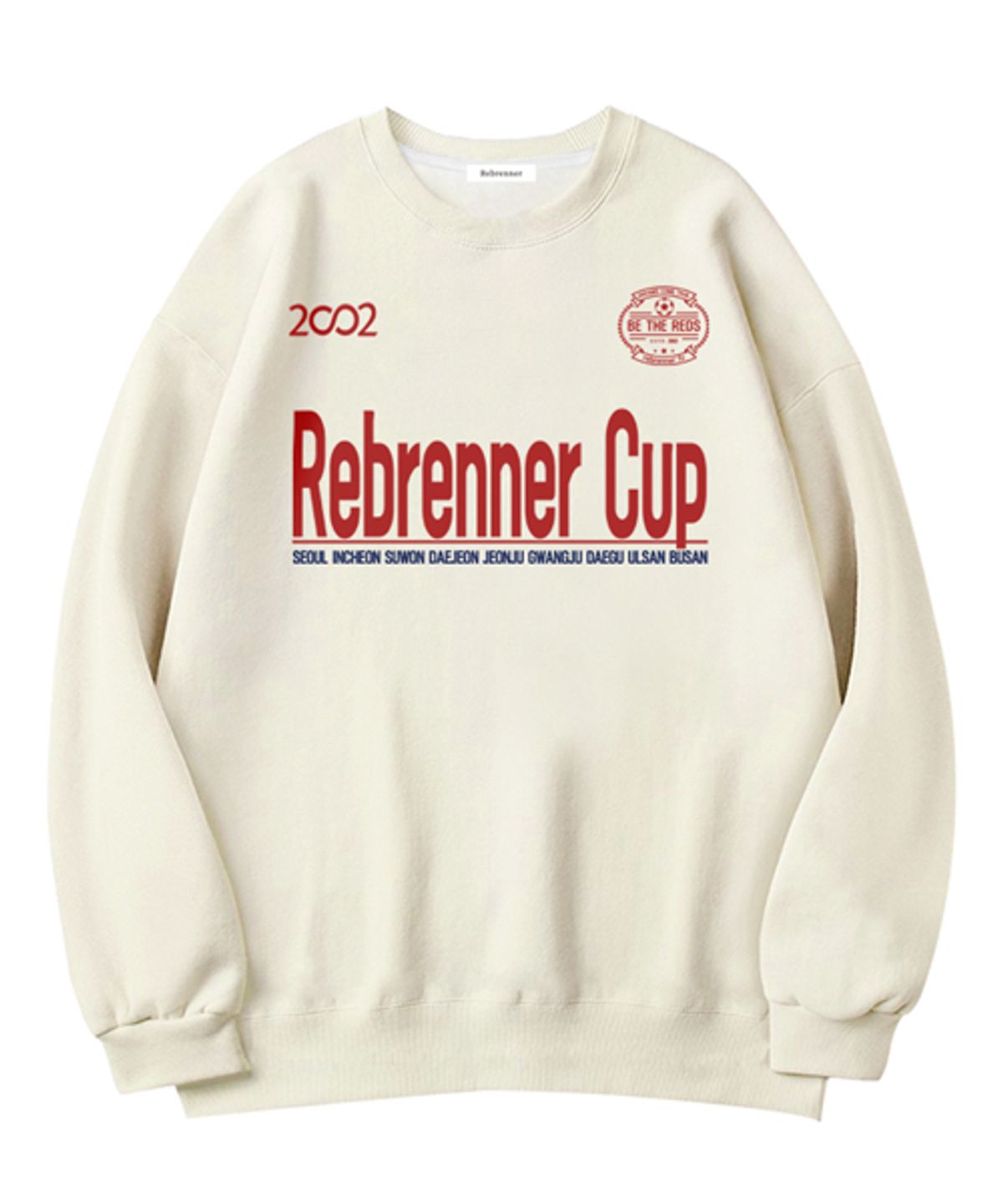 리브레너(REBRENNER) 스탠다드 리브레너컵 스웨츠 셔츠 아이보리