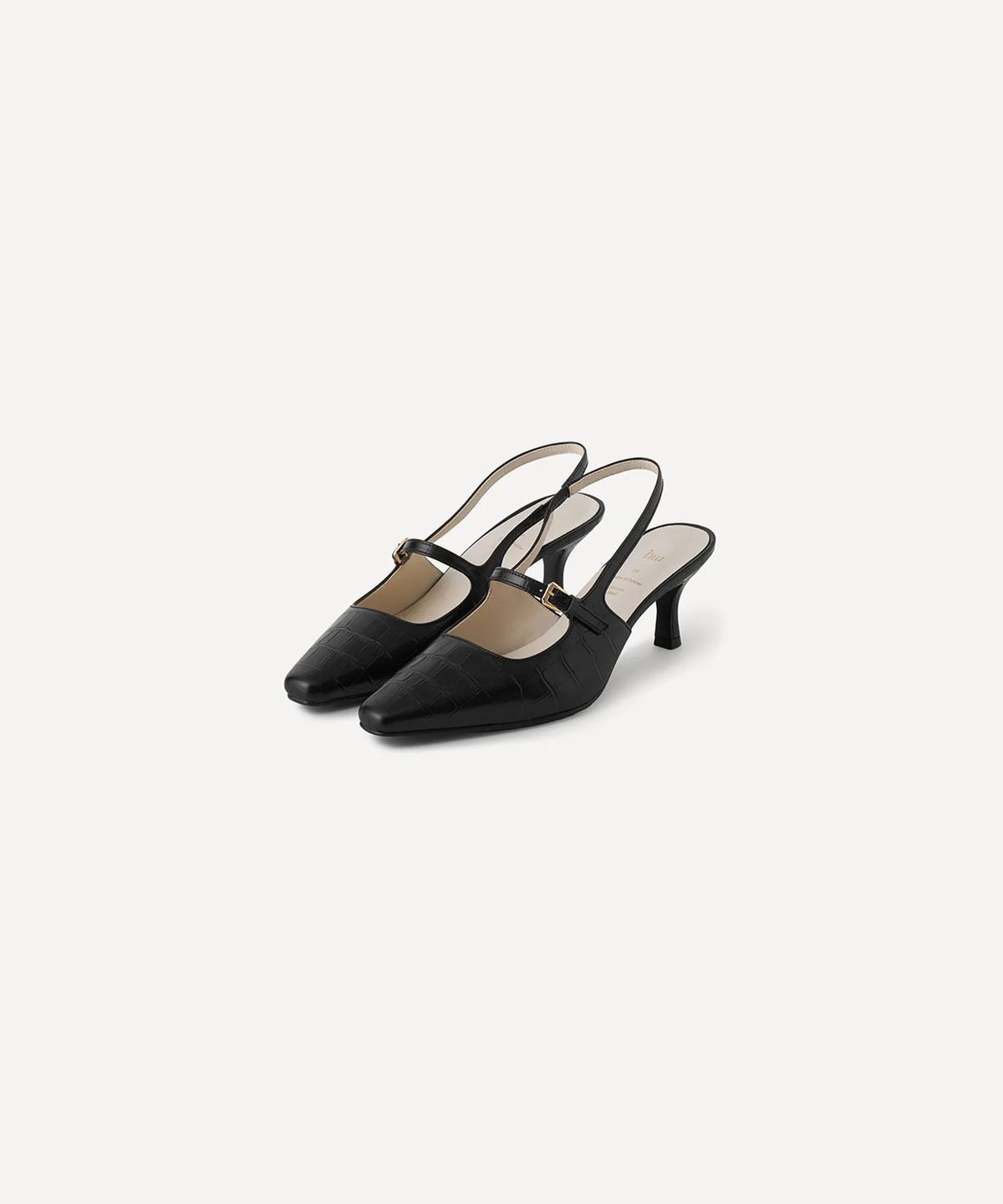 호와스(HOWUS) OFF SLINGBACK (SQUARE BLACK)