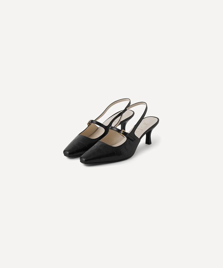 OFF SLINGBACK (SQUARE BLACK)