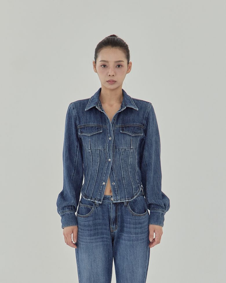 Set-up Denim Shirts Jacket / 25FWJK002BL