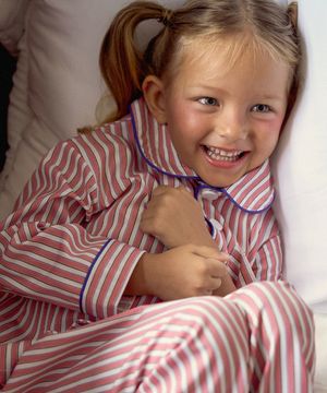 실크핏 피오니 긴팔 키즈 잠옷 세트