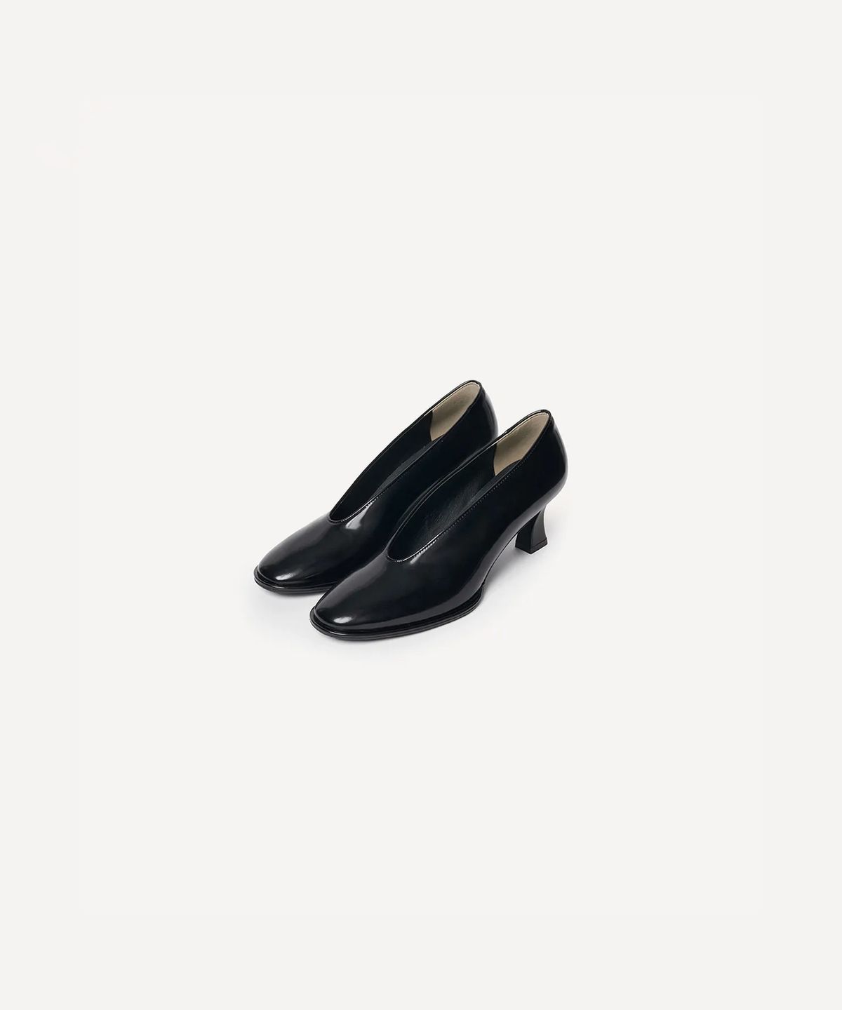 호와스(HOWUS) LOUNY PUMPS HEEL (BLACK PATENT)