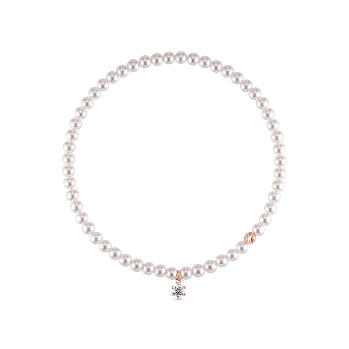 도로시(DOROCY) 14k 루시 모이사나이트 스와진주 비드 팔찌(2type)