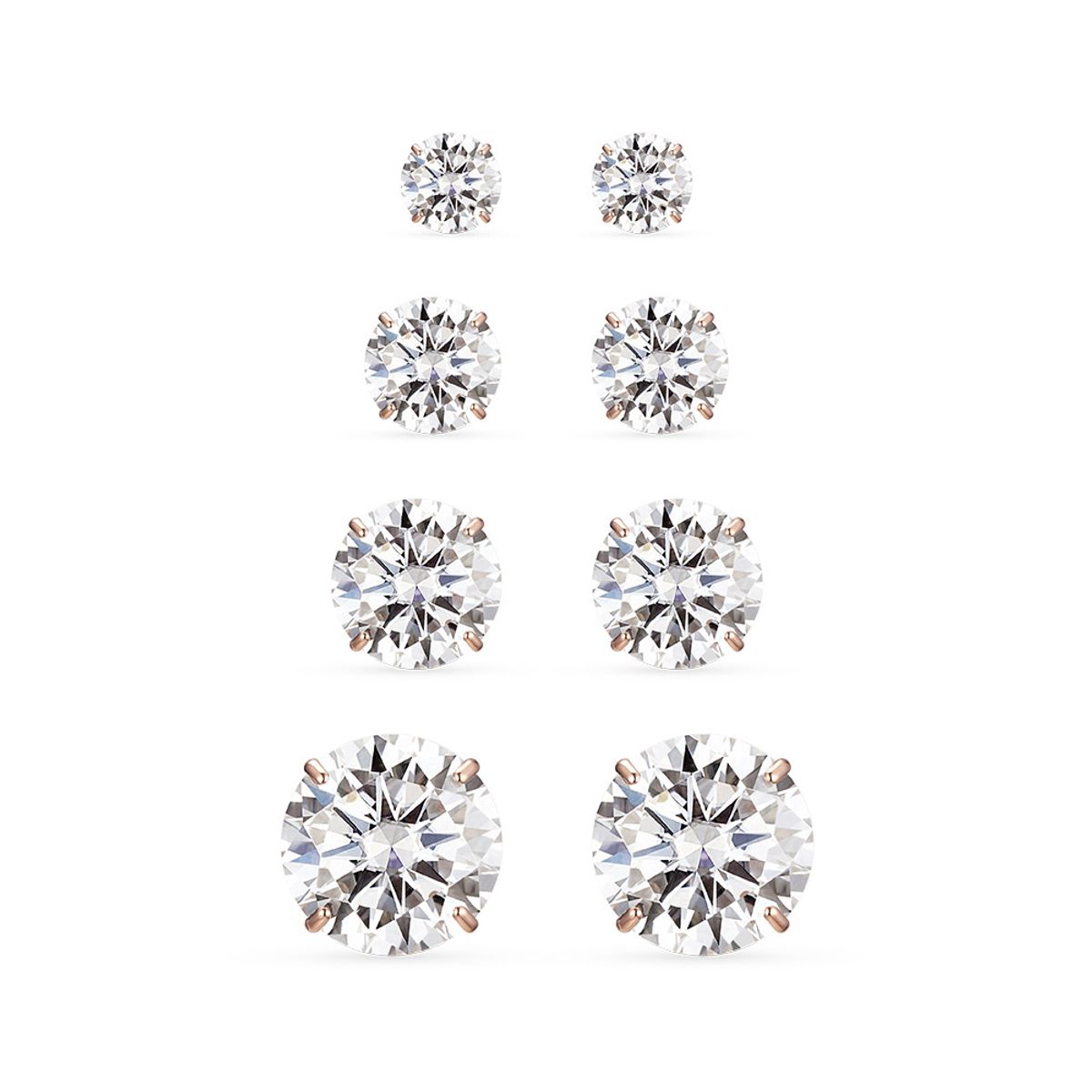 도로시(DOROCY) 14k 모이사나이트 베이직 4프롱 귀걸이_4type
