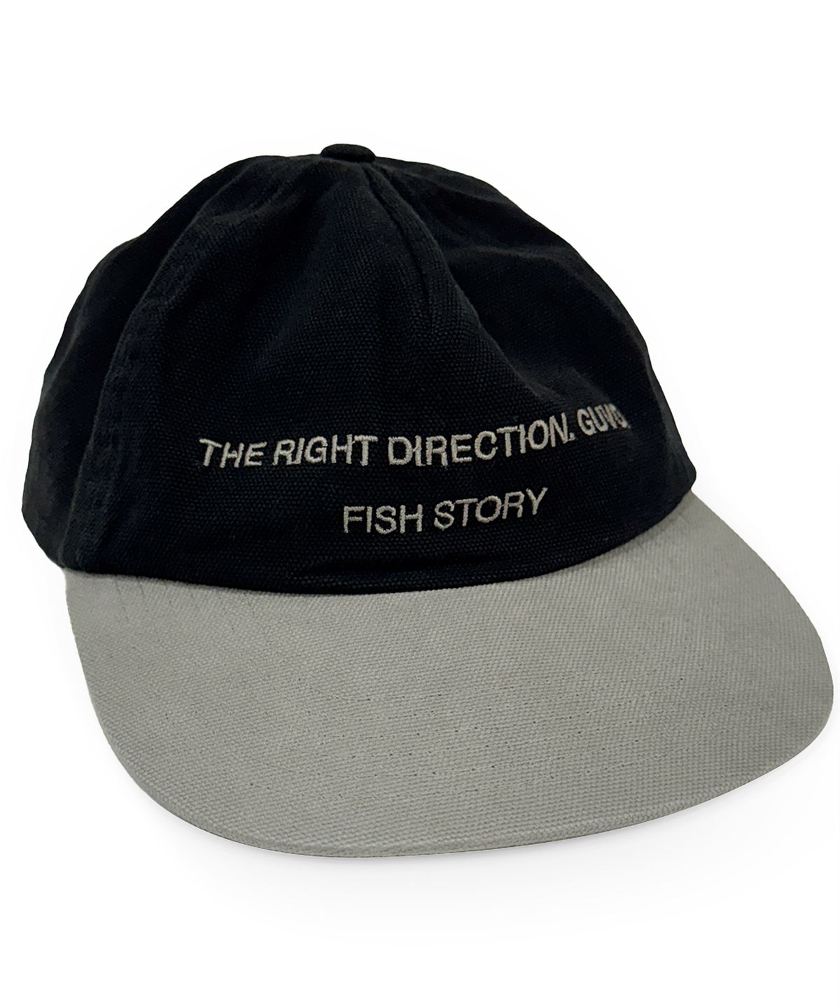 구보(GUVO) Fish story vintage cap, black&grey